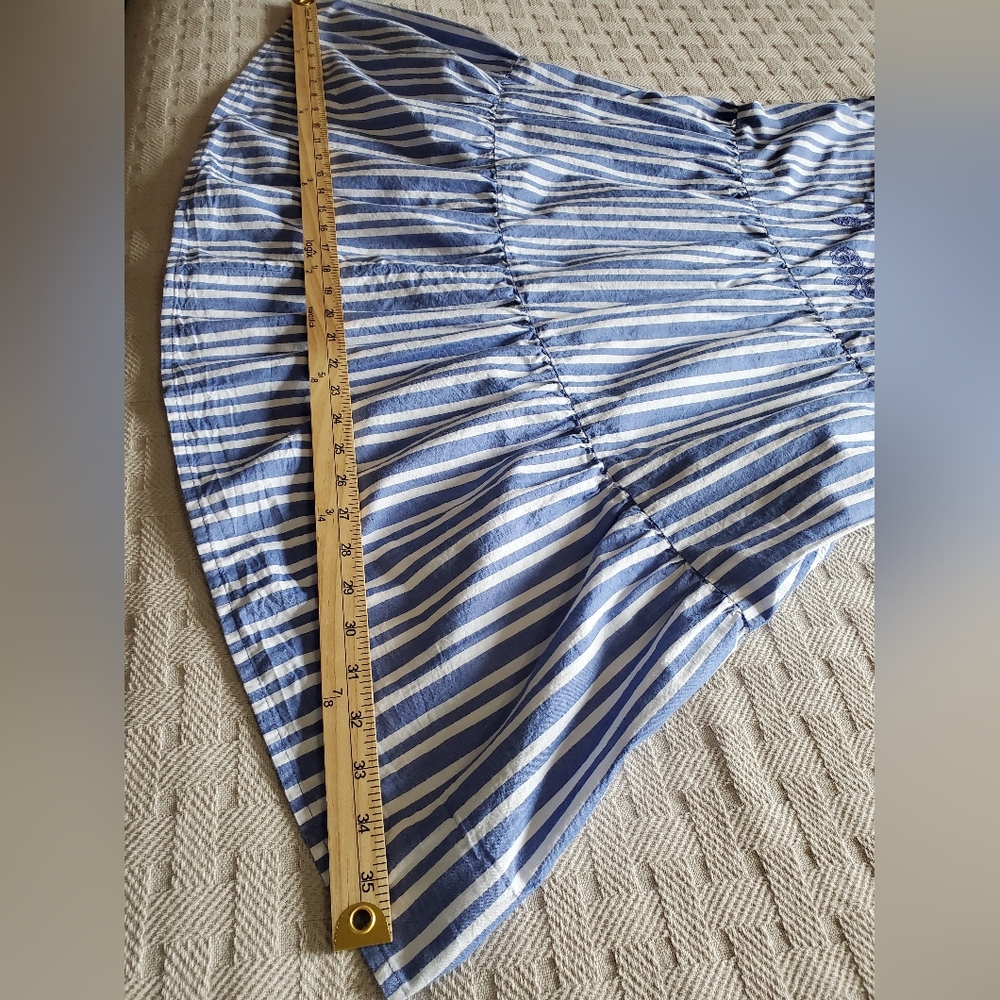 St. John's Bay 100% Cotton Boho Striped Sleeveless Embroidered Sundress NWT - Picture 9 of 10